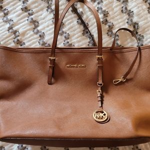 Michael Kors Jetset Cognac Large Tote